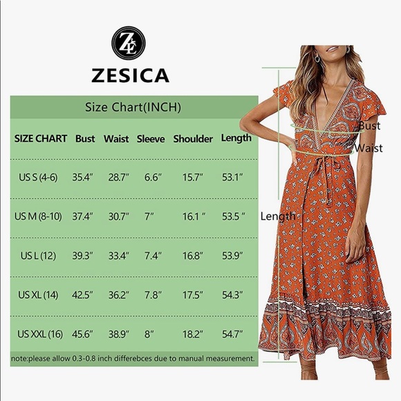 Bohemian Maxi Wrap Summer Dress - Picture 2 of 7